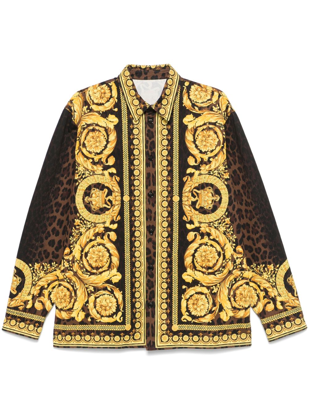 Versace Barocco Wild 衬衫 - 黄色