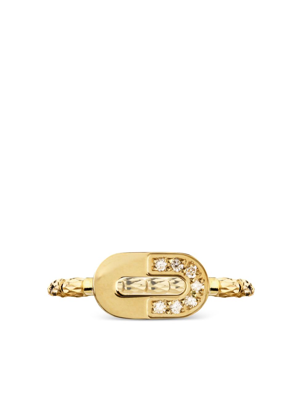 Officina Bernardi 18K黄金 Dea 钻石戒指 - 金色