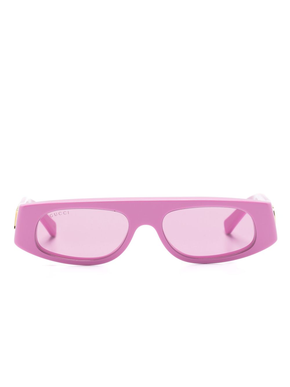 Gucci Eyewear GG1771S 几何形镜框太阳眼镜 - 粉色