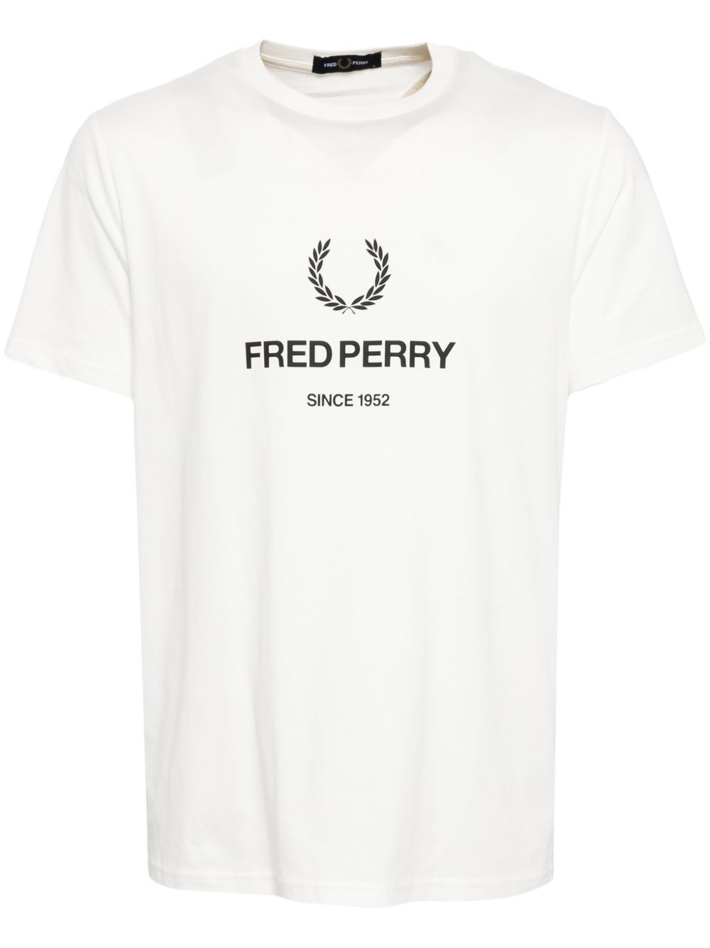 Fred Perry logo印花T恤 - 白色