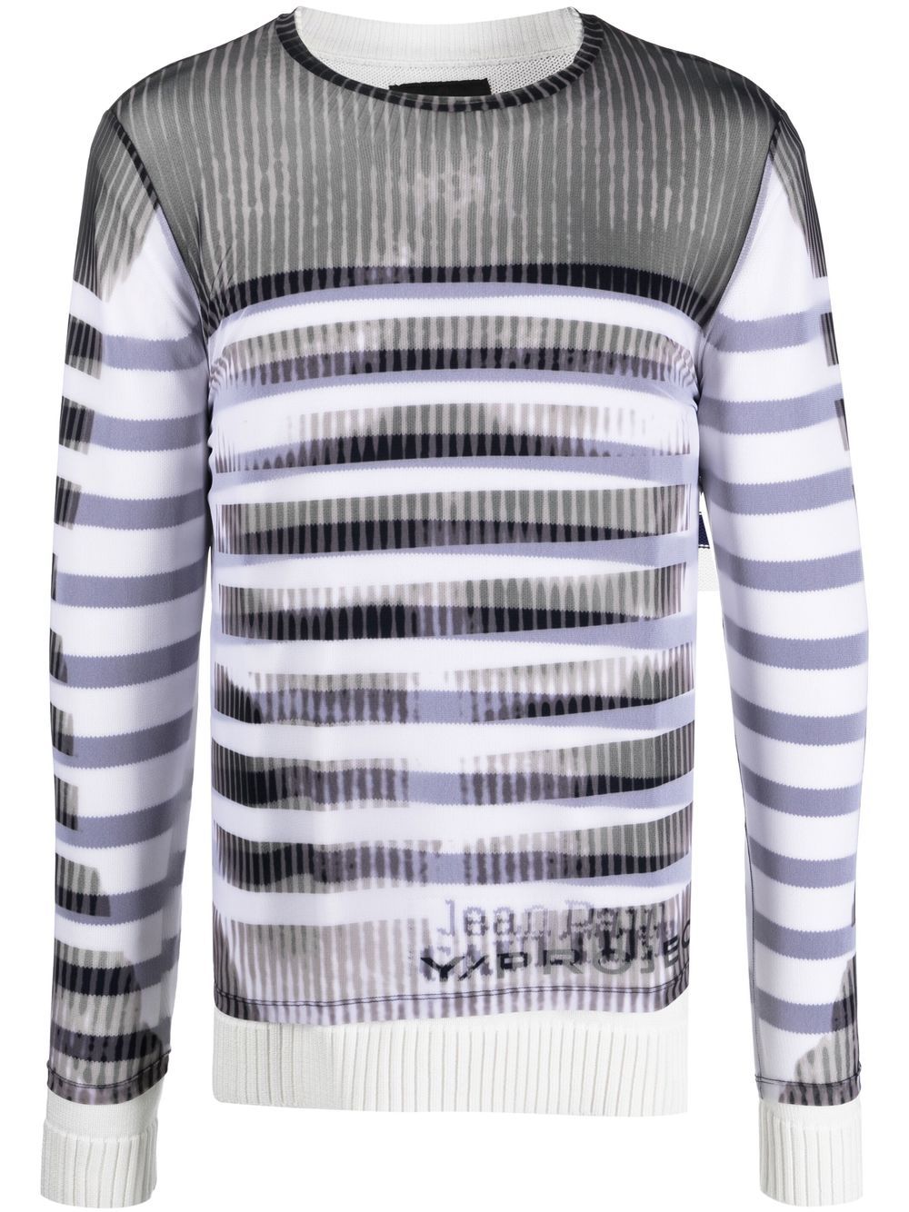 Y/Project x Jean Paul Gaultier 条纹毛衣 - 白色