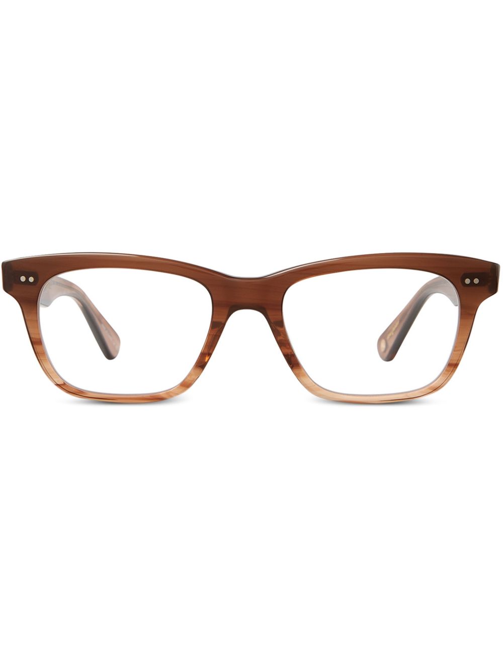 Garrett Leight 方框眼镜 - 褐色