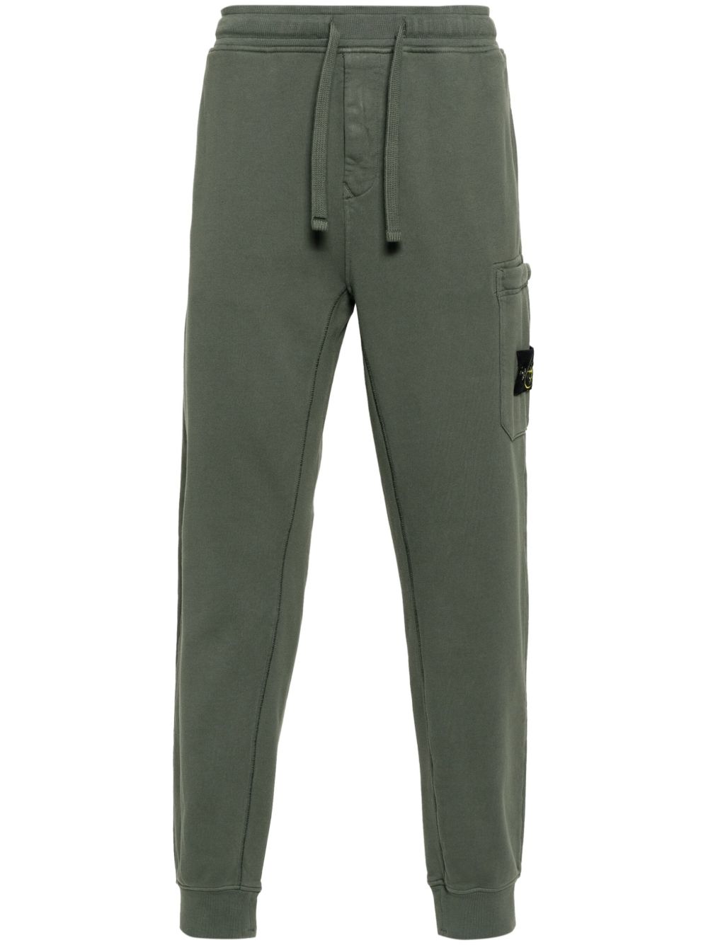 Stone Island 罗盘贴花棉运动裤 - 绿色