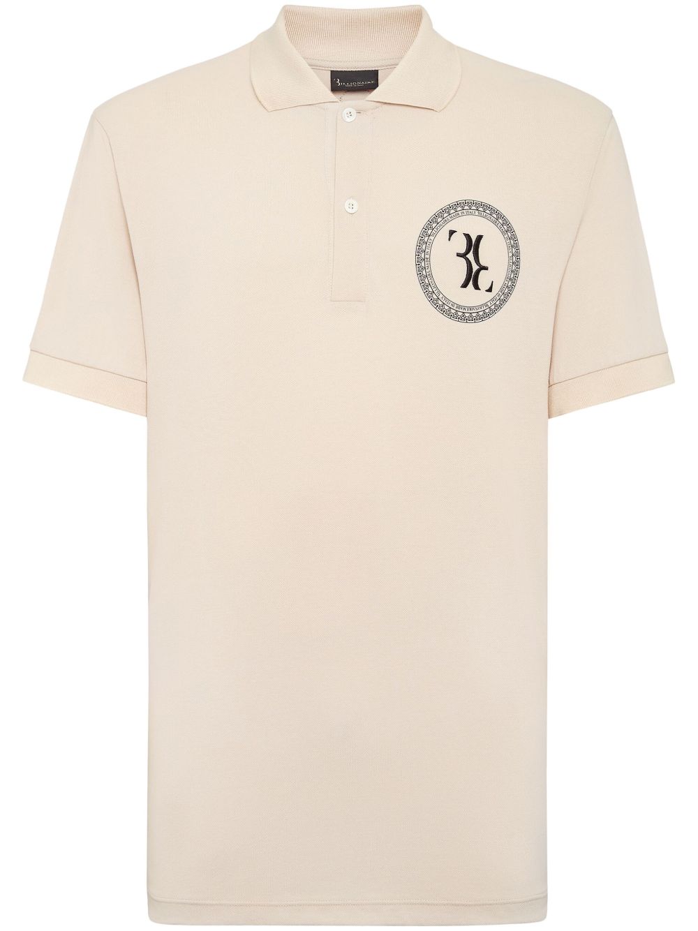 Billionaire logo刺绣棉polo衫 - 中性色