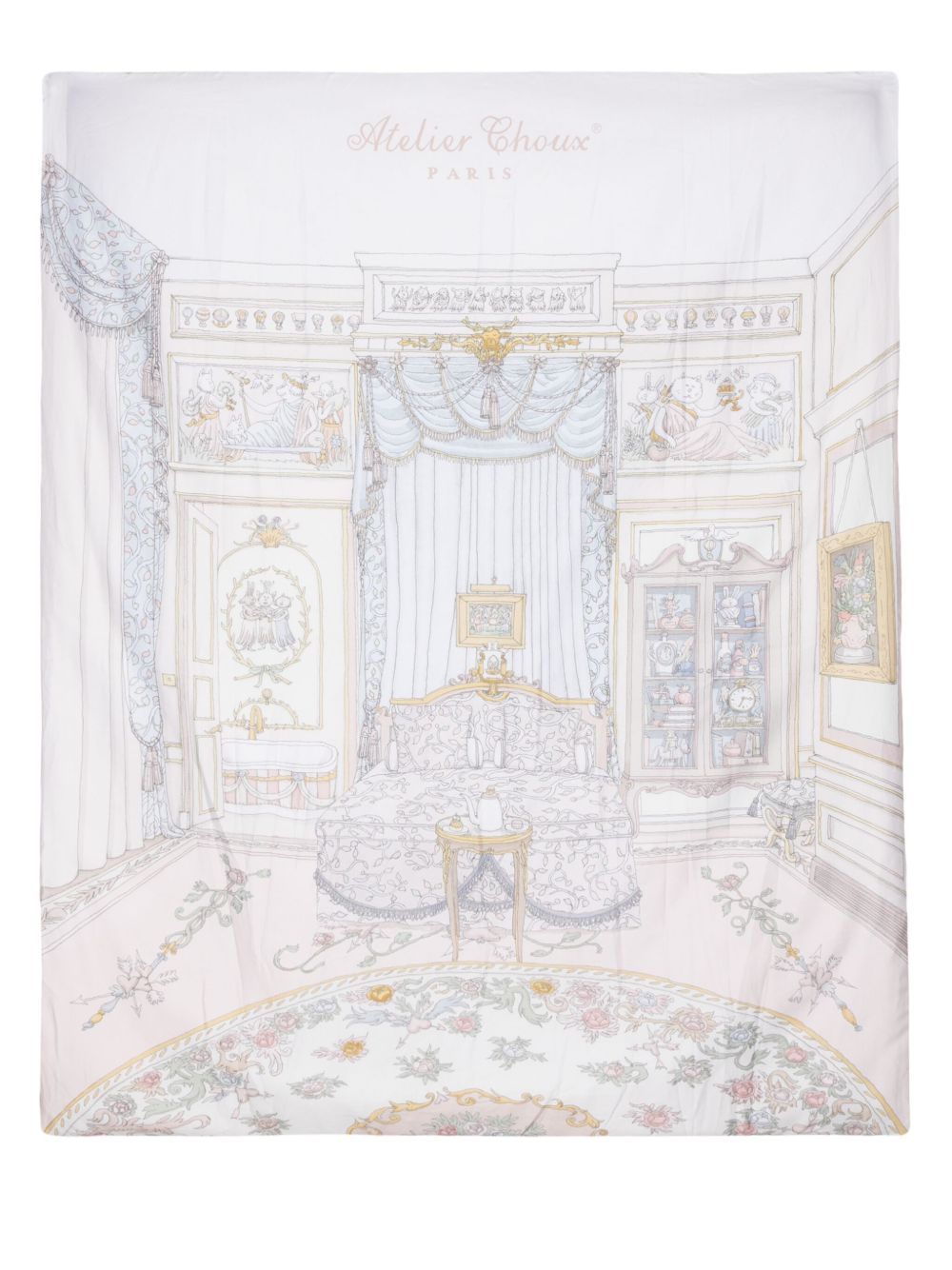 Atelier Choux French Bedroom 被套（140厘米 x 100厘米） - 中性色