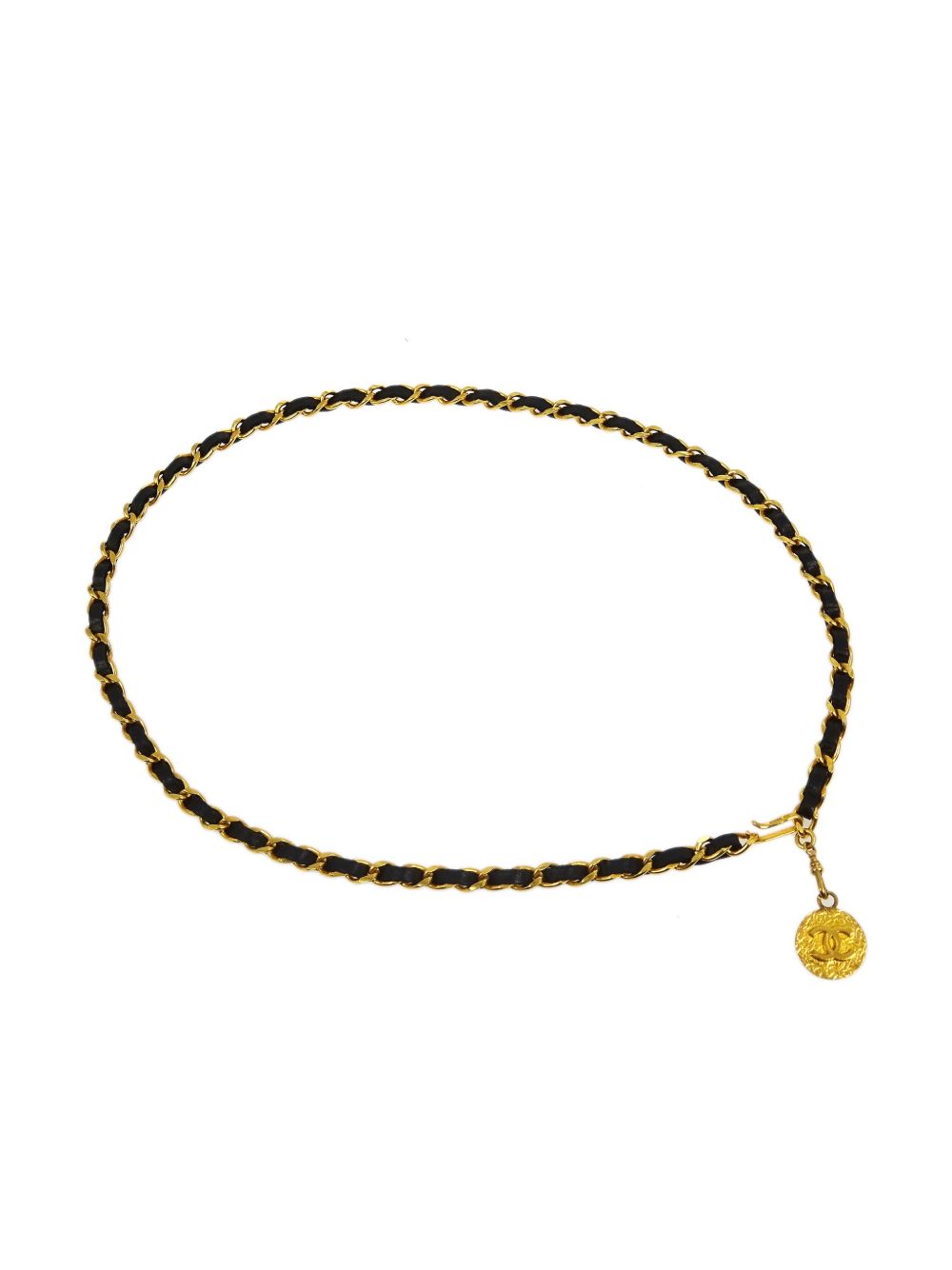 CHANEL Pre-Owned Medallion 搭链腰带（1990-2000年代典藏款） - 金色