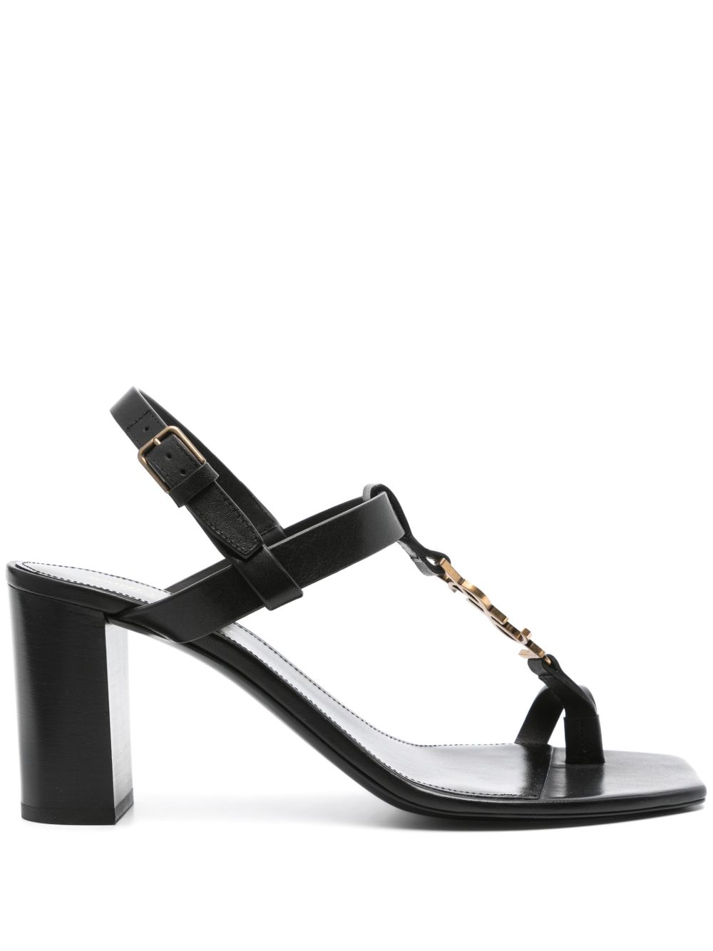 Saint Laurent Cassandra 凉鞋（7.5厘米） - 黑色