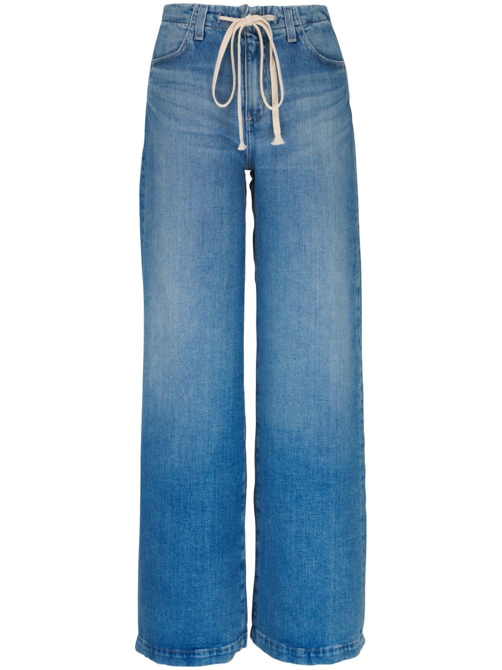 AG Jeans 抽绳直筒牛仔裤 - 蓝色
