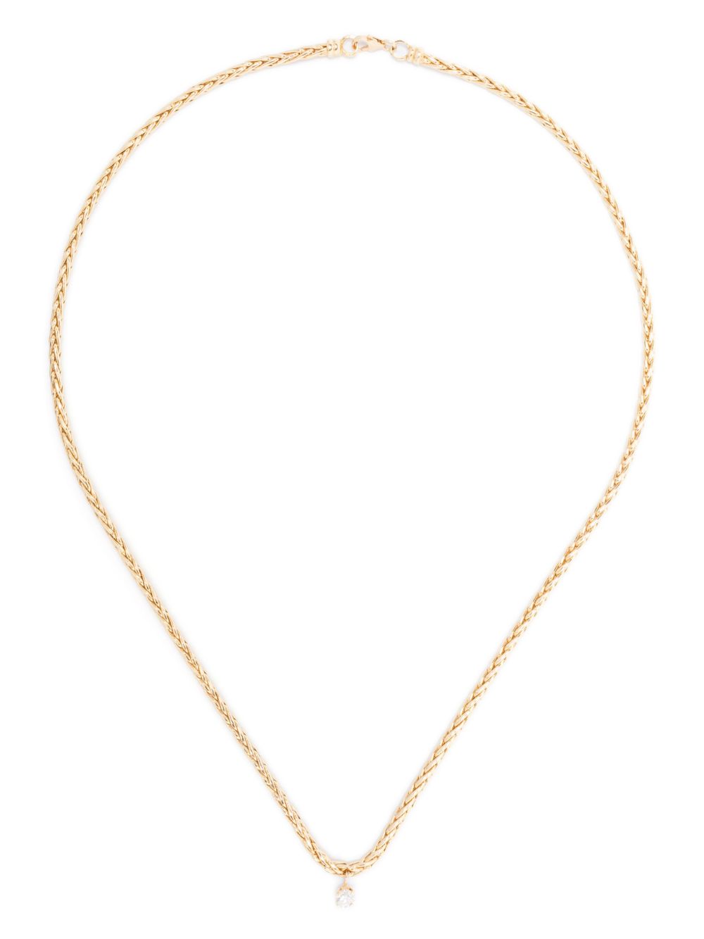 Yvonne Léon 18K黄金 Maxi Collier Palmier Flottant 钻石项链 - 金色