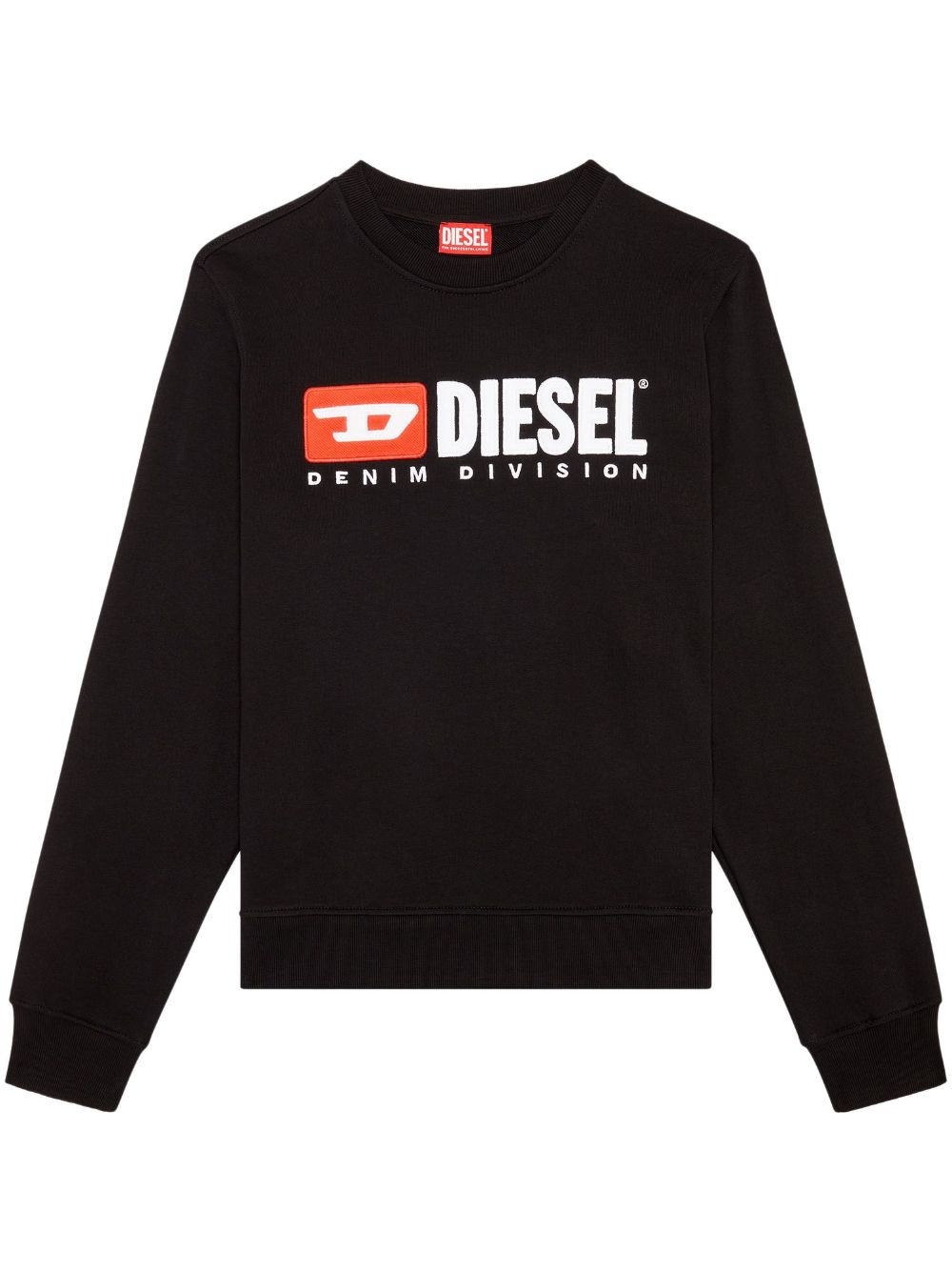 Diesel S-Ginn-Div logo贴花卫衣 - 黑色