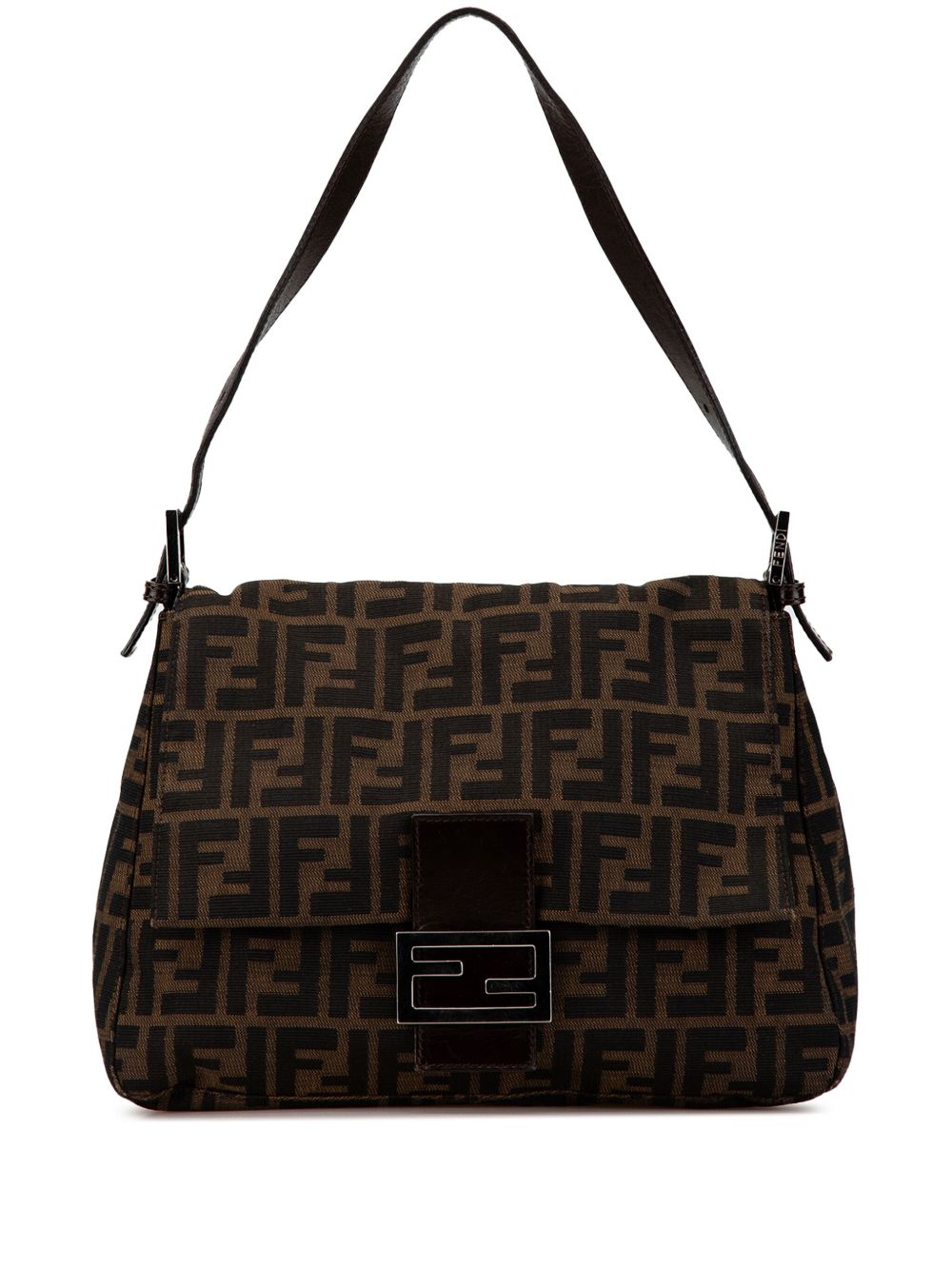 Fendi Pre-Owned Zucca Canvas Mamma Forever 单肩包（2000-2010年典藏款） - 褐色
