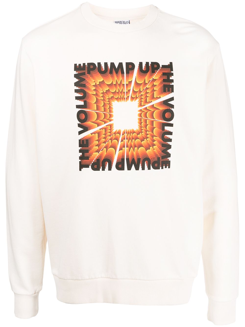 Marcelo Burlon County of Milan 标语印花棉卫衣 - 白色