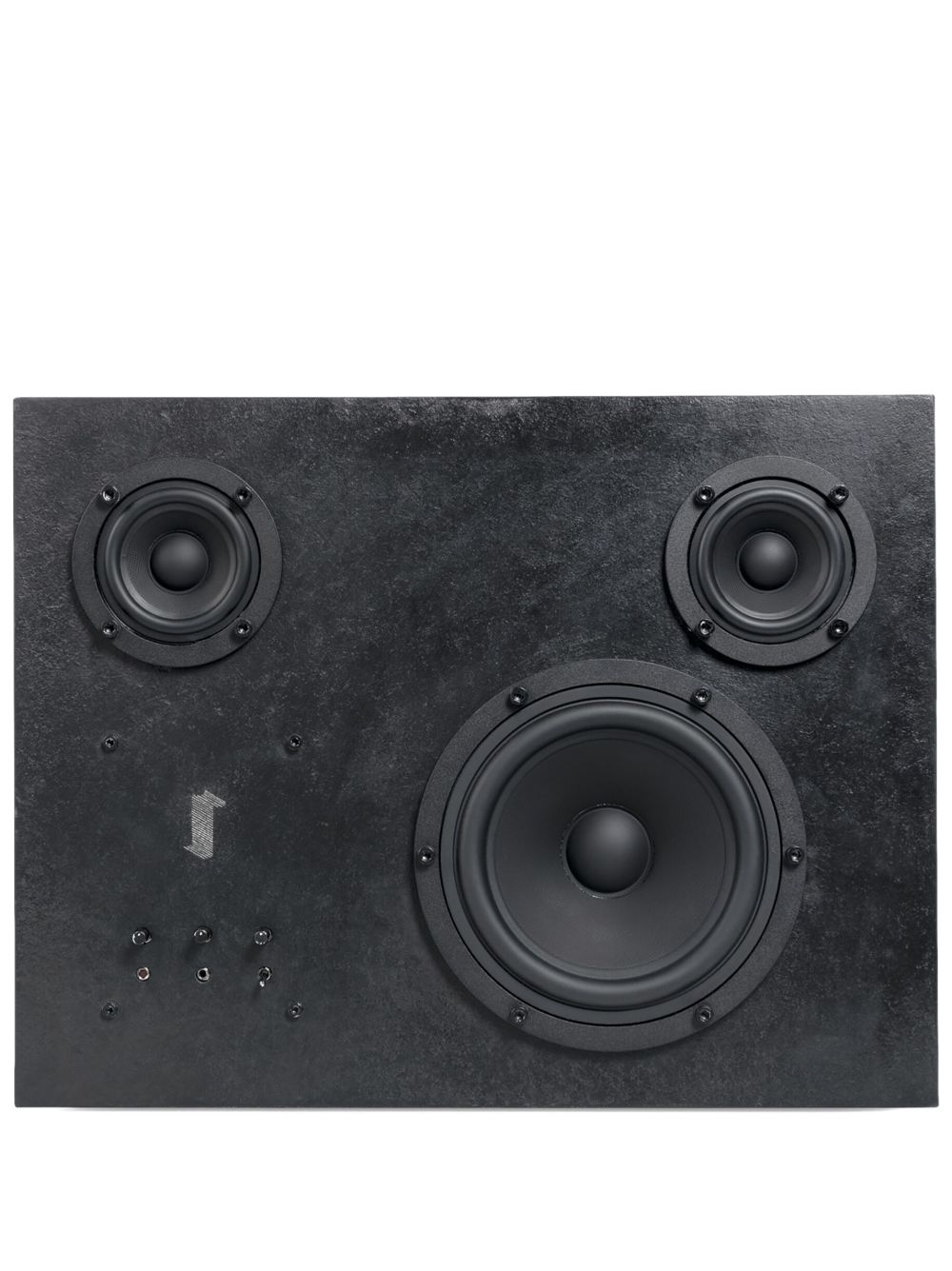 Transparent 长方形造型钢扬声器 - 黑色