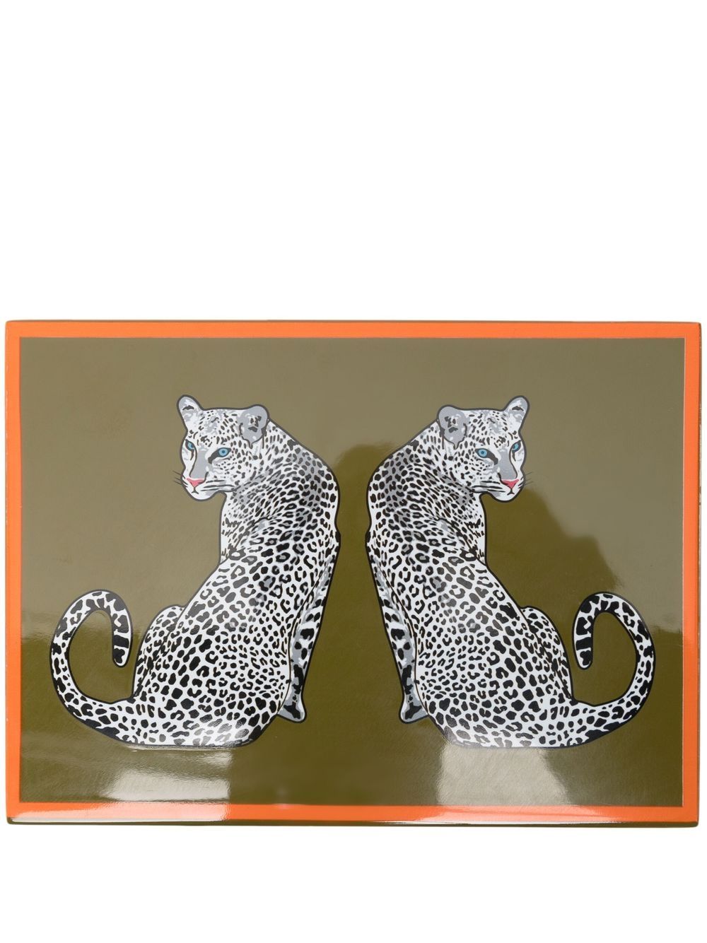 Jonathan Adler Leopard Lacquer 卡片套装 - 绿色