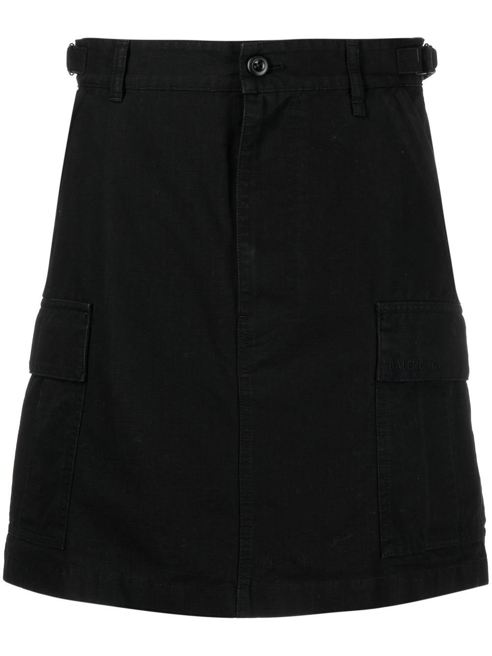 Balenciaga 巴黎世家 工装A字半身裙 - 黑色