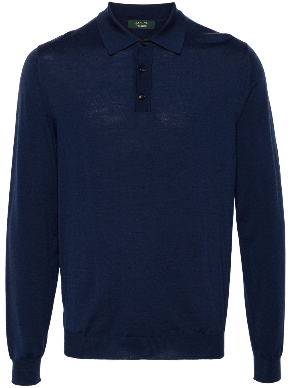 Zanone Flexwool polo衫 - 蓝色