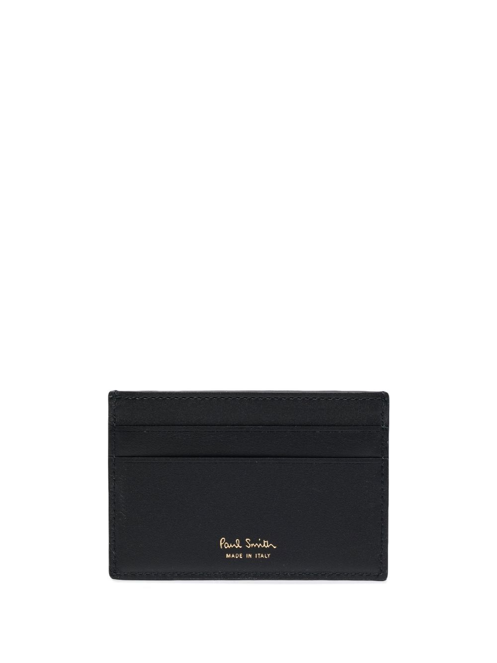 Paul Smith logo印花皮质卡夹 - 蓝色