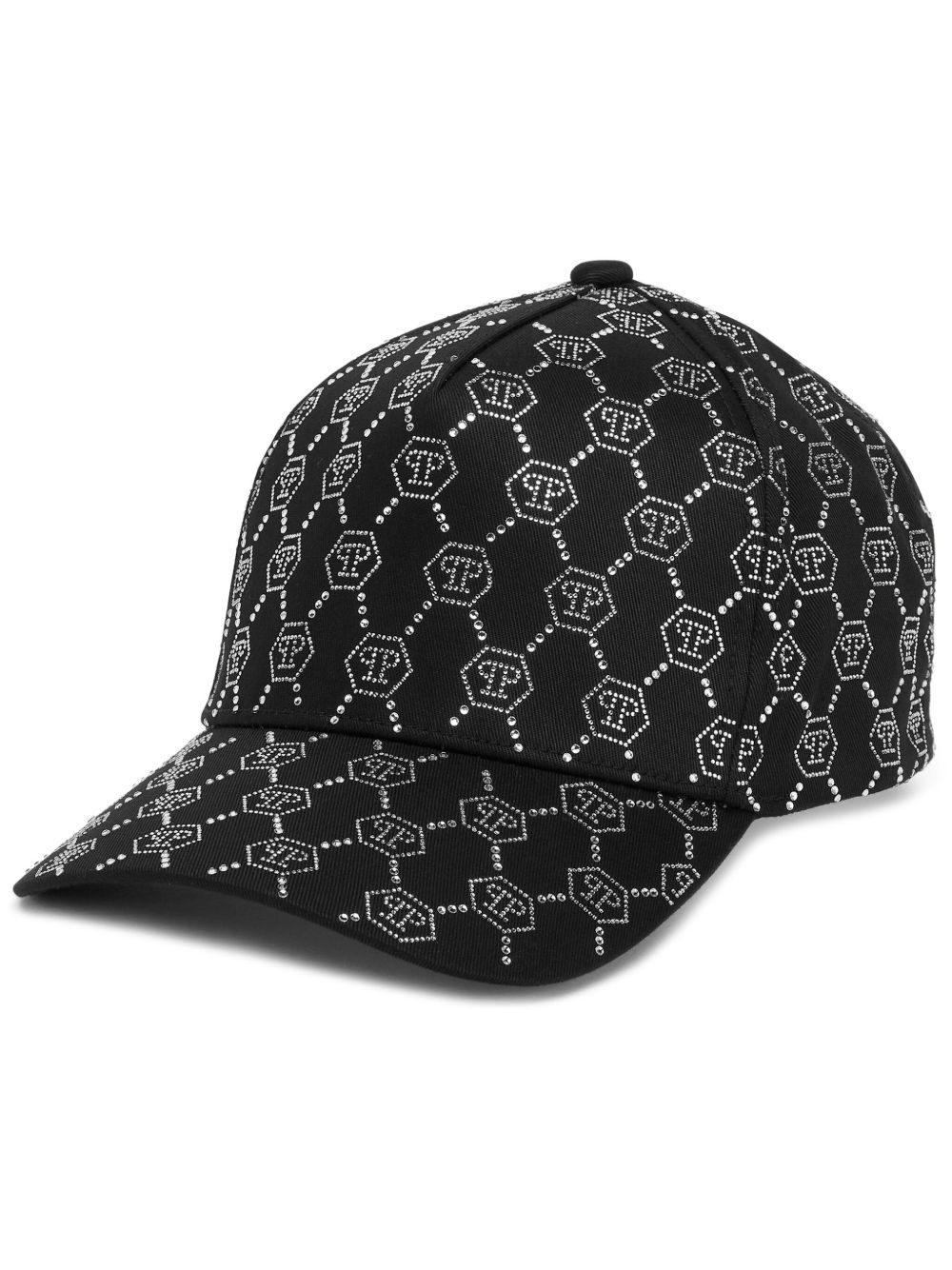 Philipp Plein 晶饰棒球帽 - 黑色