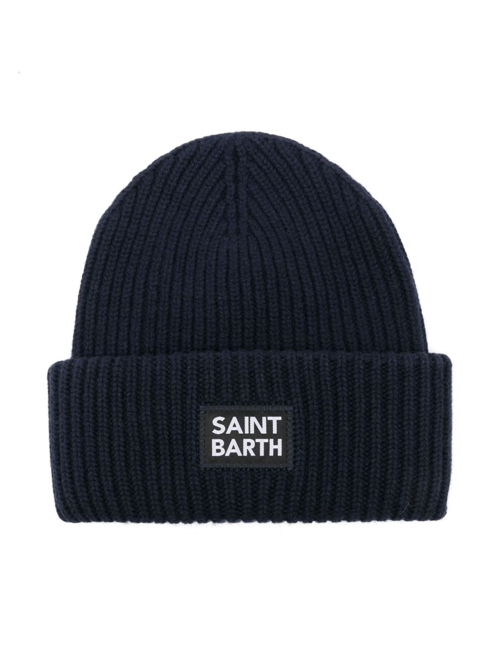 MC2 Saint Barth Kids 标贴套头帽 - 蓝色