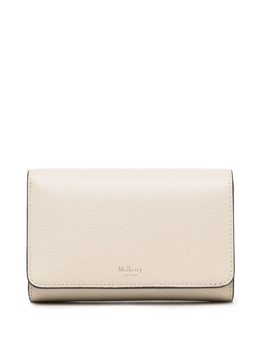 Mulberry logo纹理钱包 - 中性色