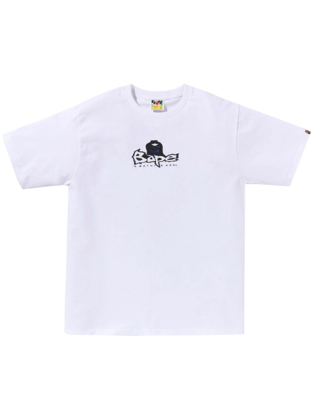A BATHING APE® logo印花棉T恤 - 白色