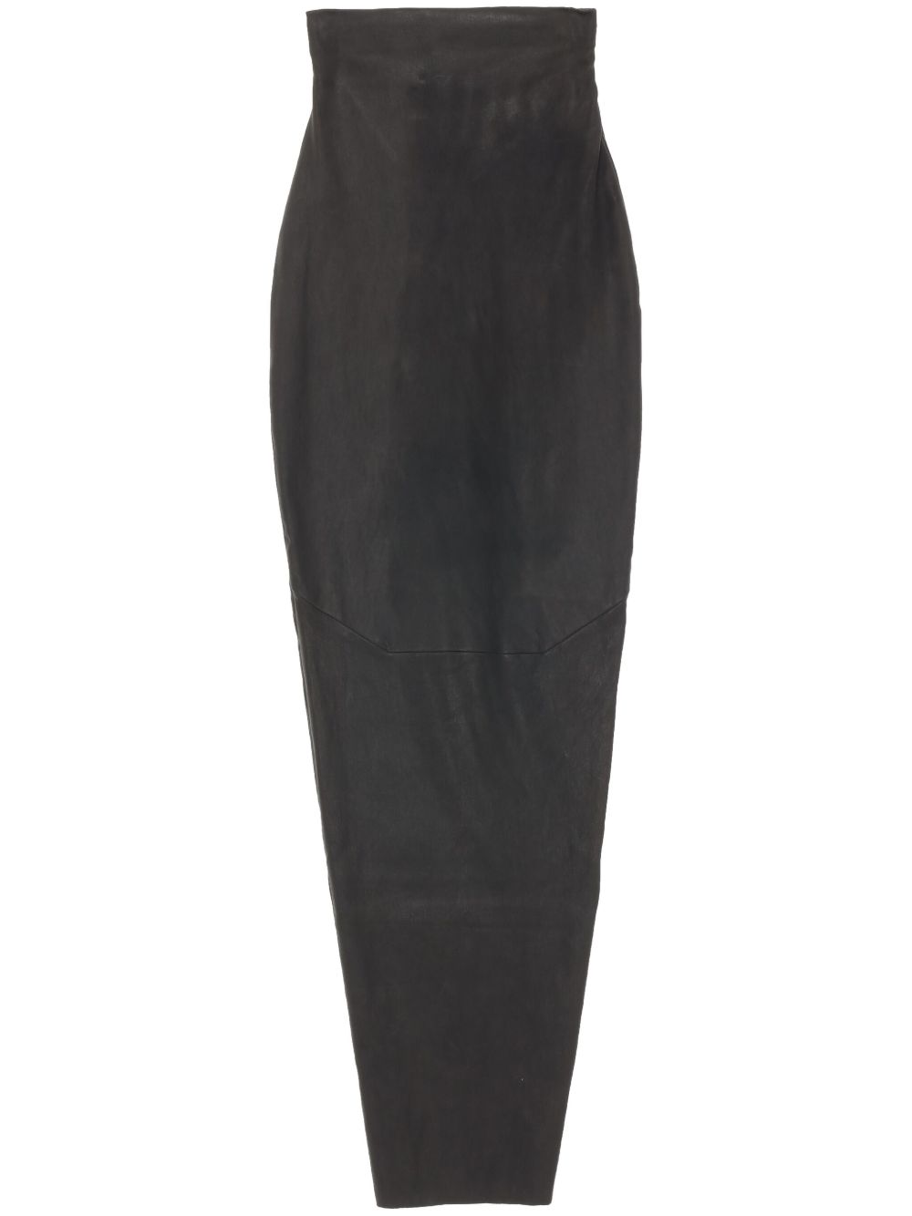 Rick Owens Dirt Pillar 超长半身裙 - 褐色