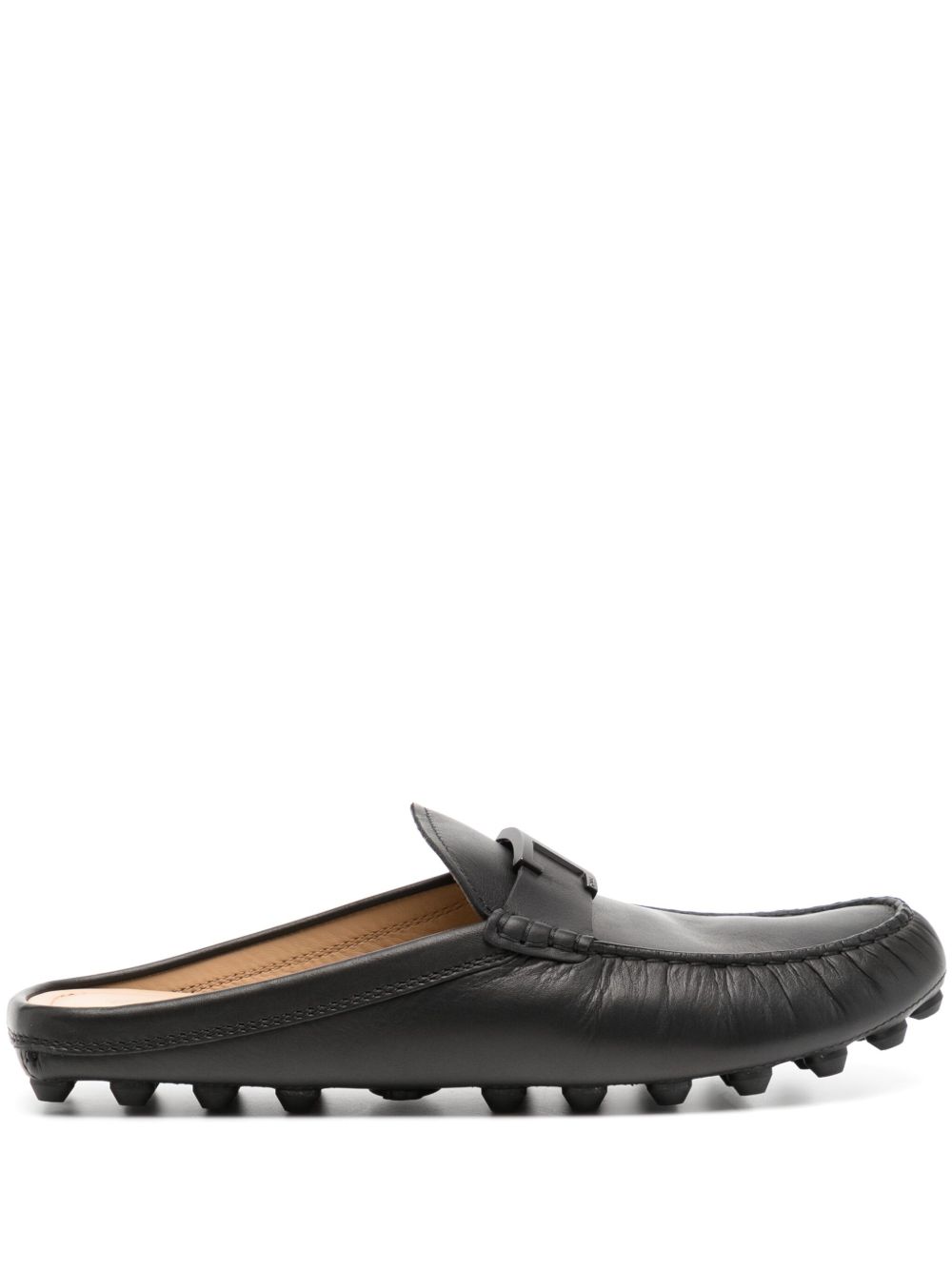 Tod's T Timeless Gommino Bubble 皮质穆勒鞋 - 黑色