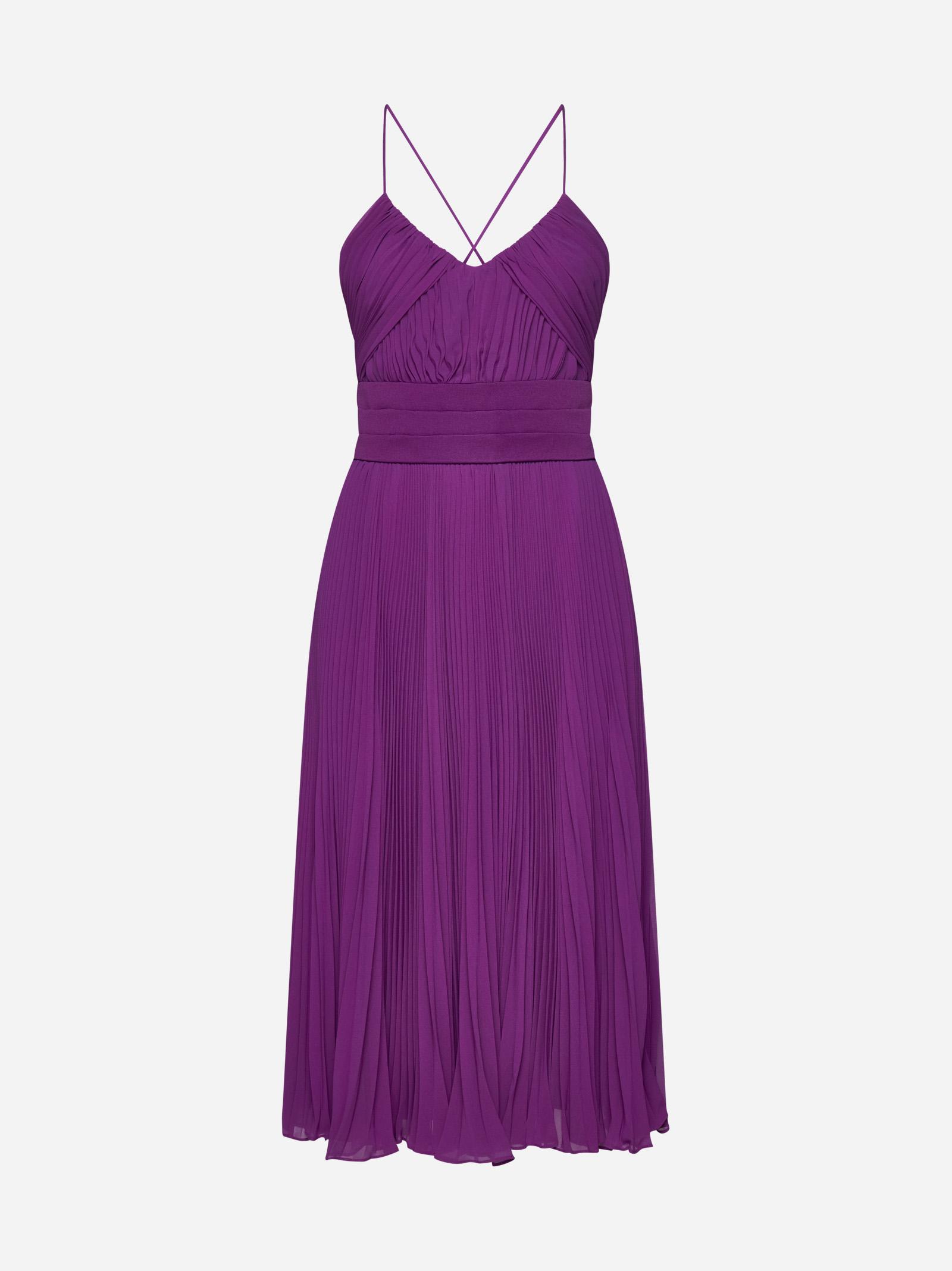 Max Mara Pianoforte Purple Clarino Dress