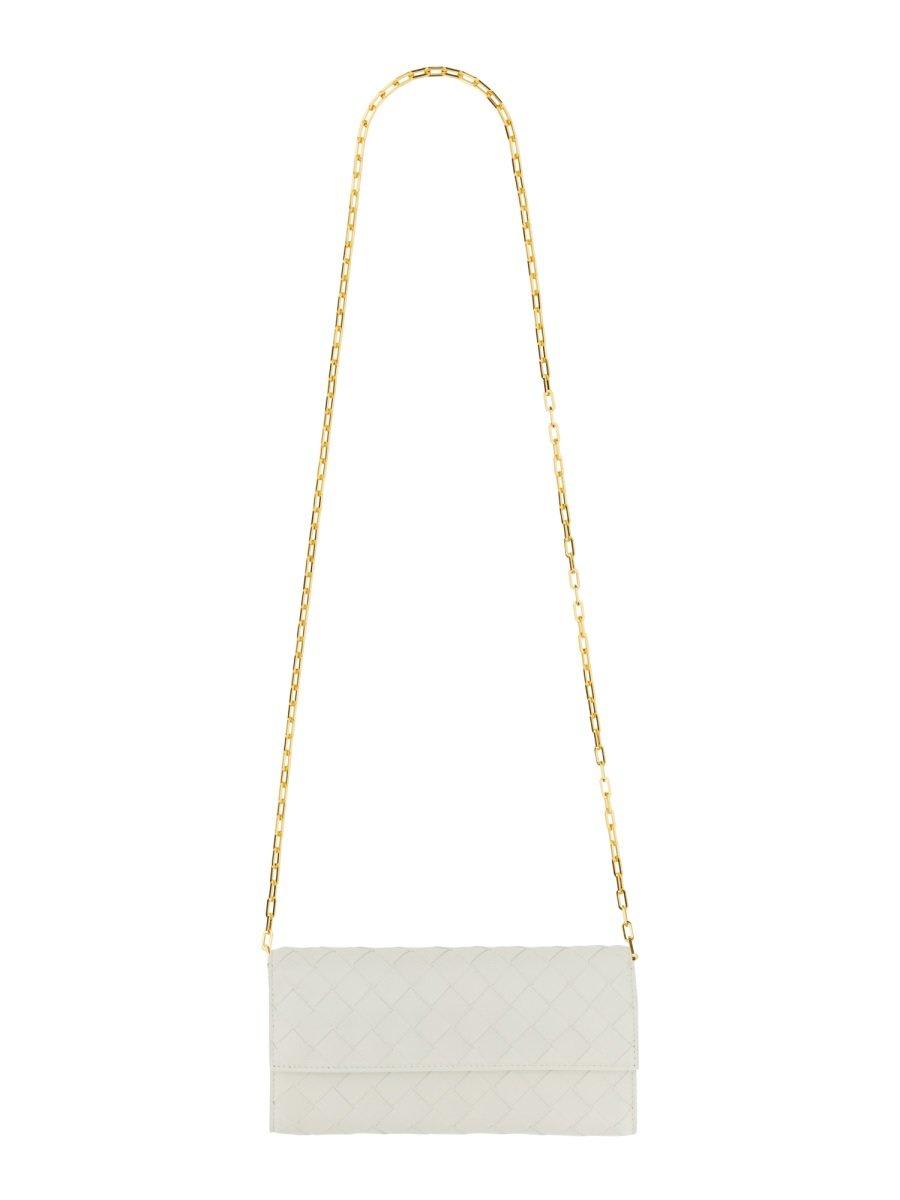 Bottega Veneta 编织翻盖链条单肩包