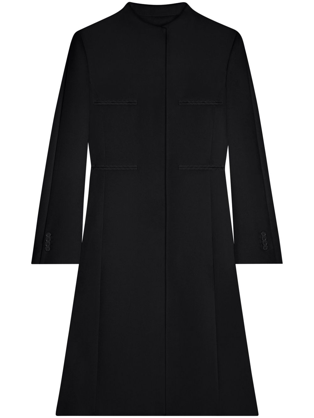 Courrèges Heritage 绉纱纹理外套 - 黑色
