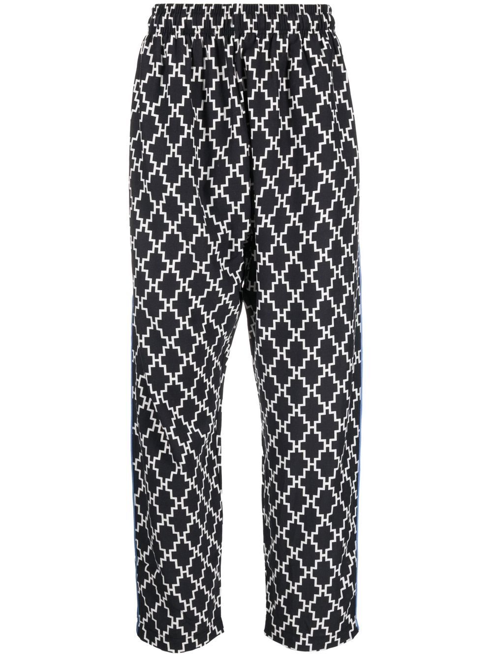Marcelo Burlon County of Milan logo印花运动裤 - 黑色
