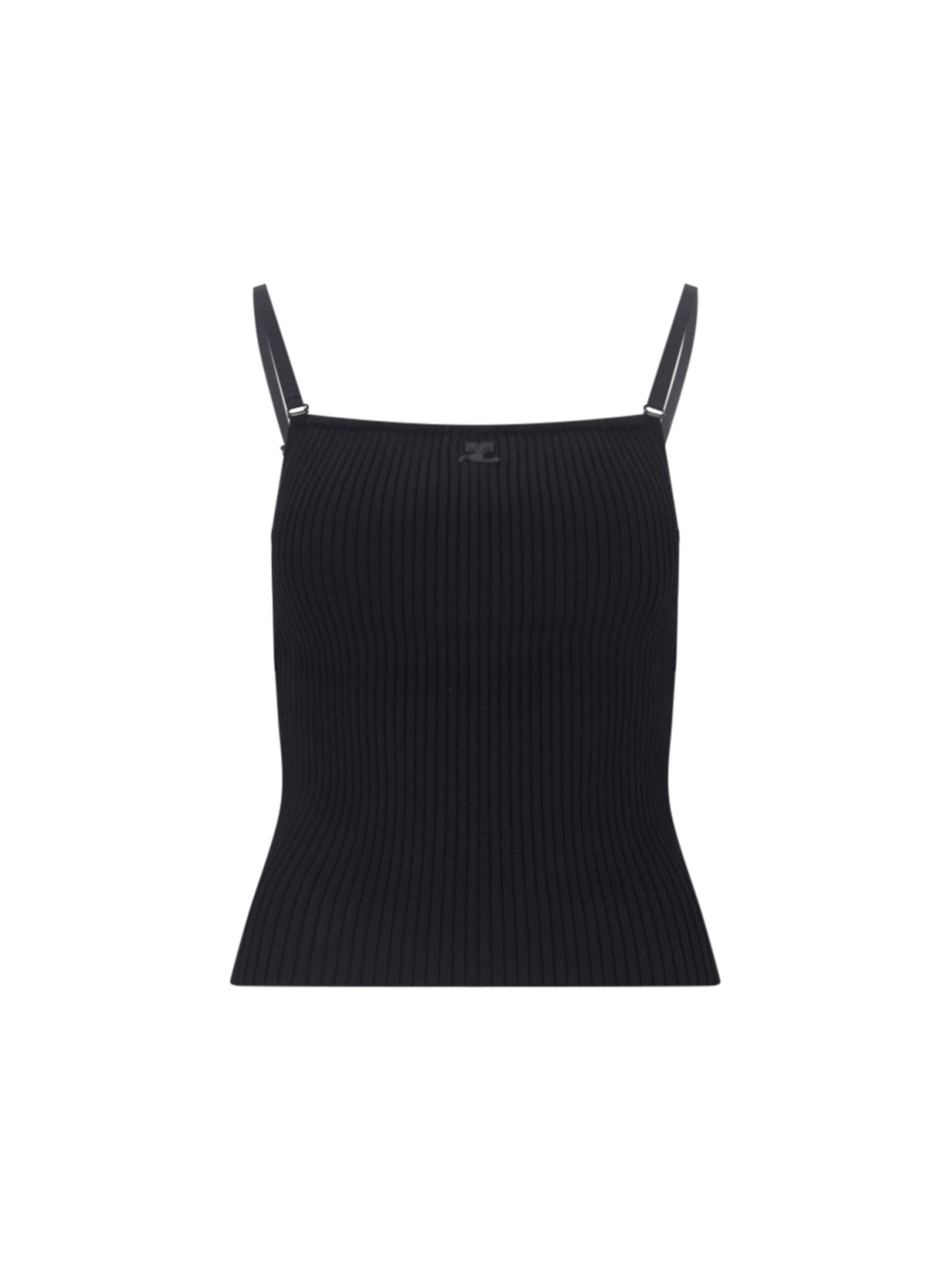 Courrèges Logo Crop Tank Top