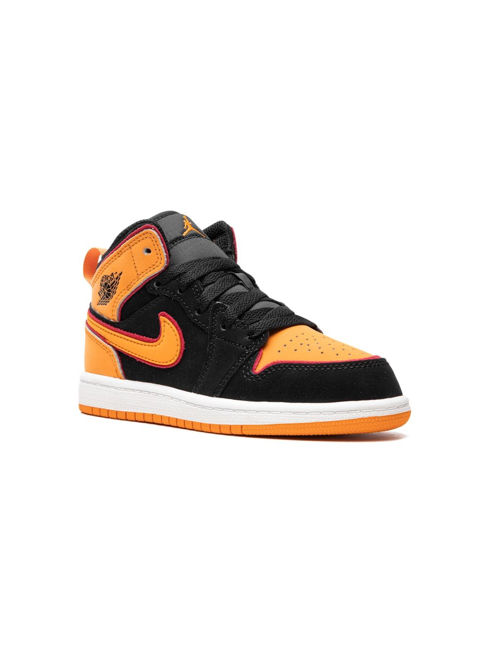 Jordan Kids Air Jordan 1 Mid Vivid Orange 板鞋 - 橘色