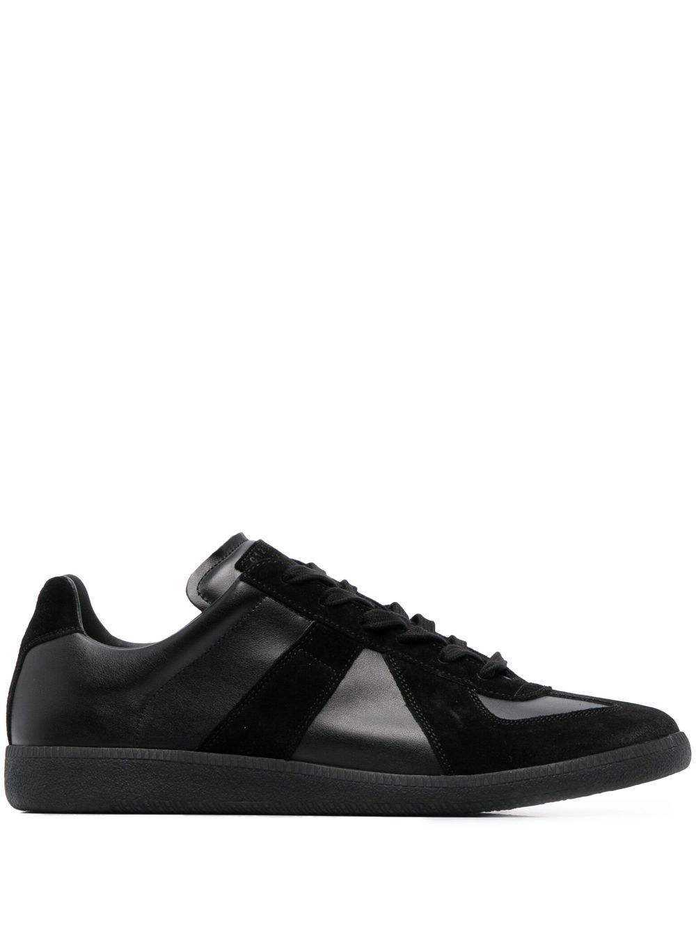 Maison Margiela Replica 低帮皮质运动鞋 - 黑色