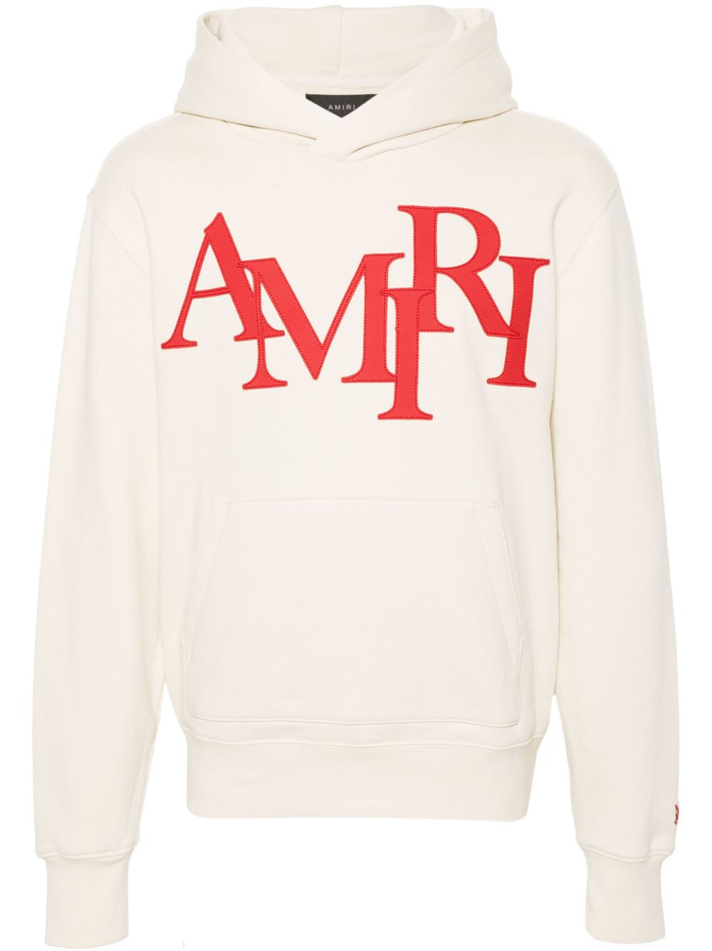 AMIRI Staggered logo贴花棉连帽衫 - 中性色
