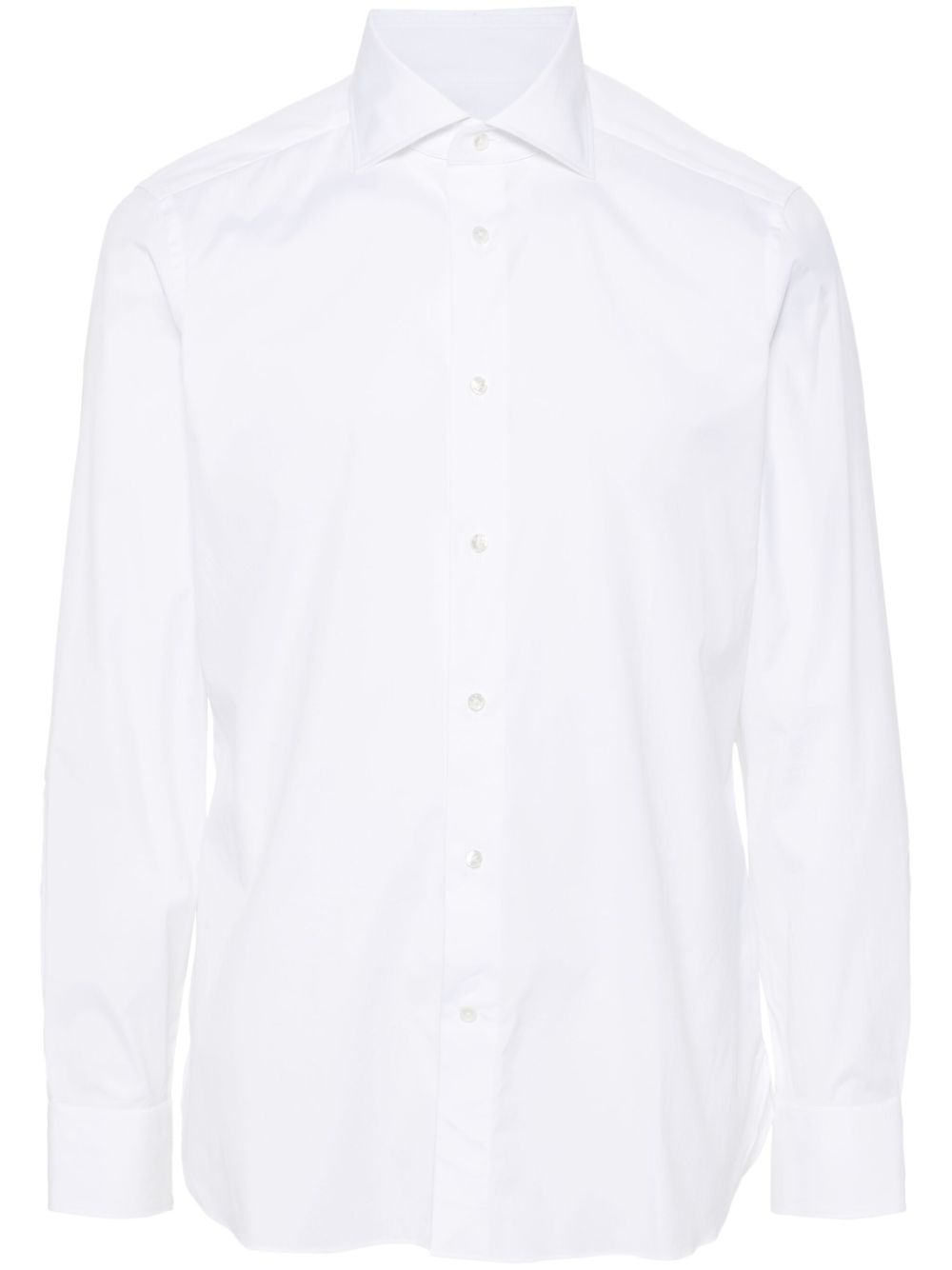 Zegna 府绸衬衫 - 白色