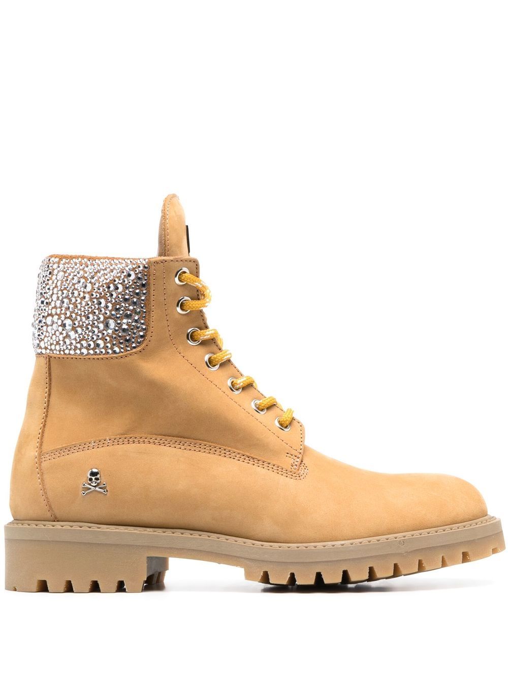 Philipp Plein The Hunter 晶饰及踝靴 - 中性色