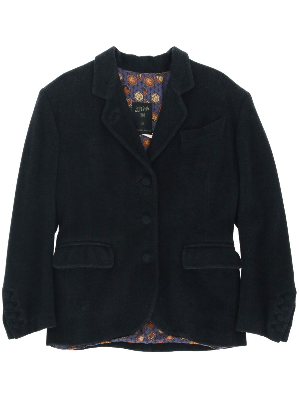 Jean Paul Gaultier Pre-Owned 单排扣西装夹克（1980年代典藏款） - 灰色