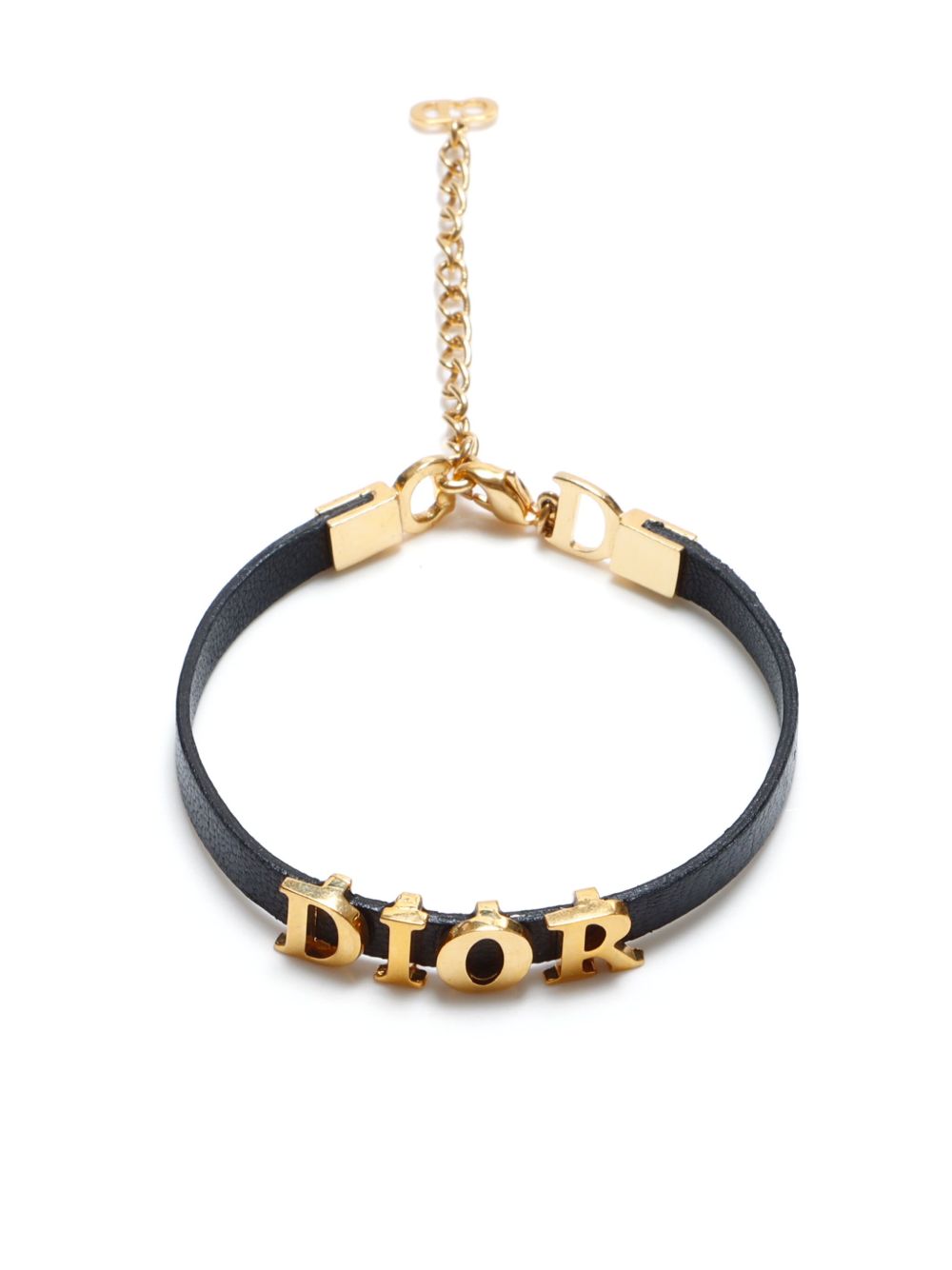 Christian Dior Pre-Owned logo手链（典藏款） - 金色