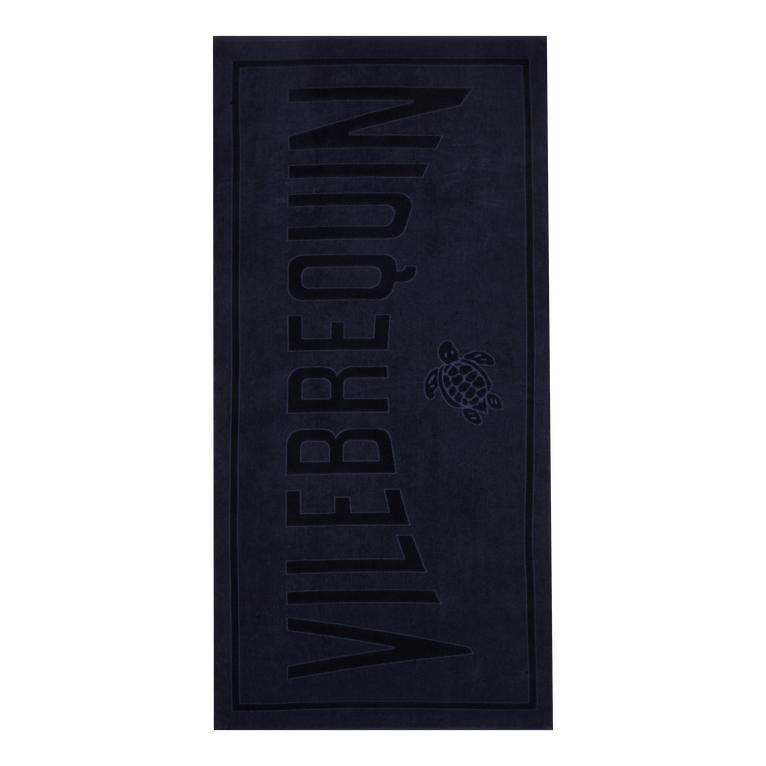 Vilebrequin Solid Organic Cotton Beach Towel - Sand - Blue - Size OSFA