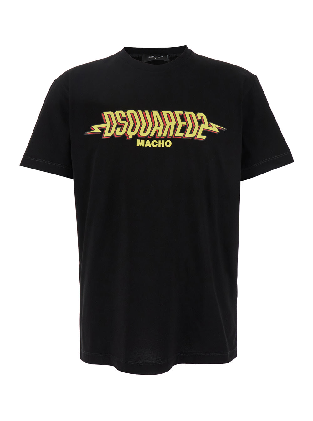 Dsquared2 圆领T恤胸前标志印花