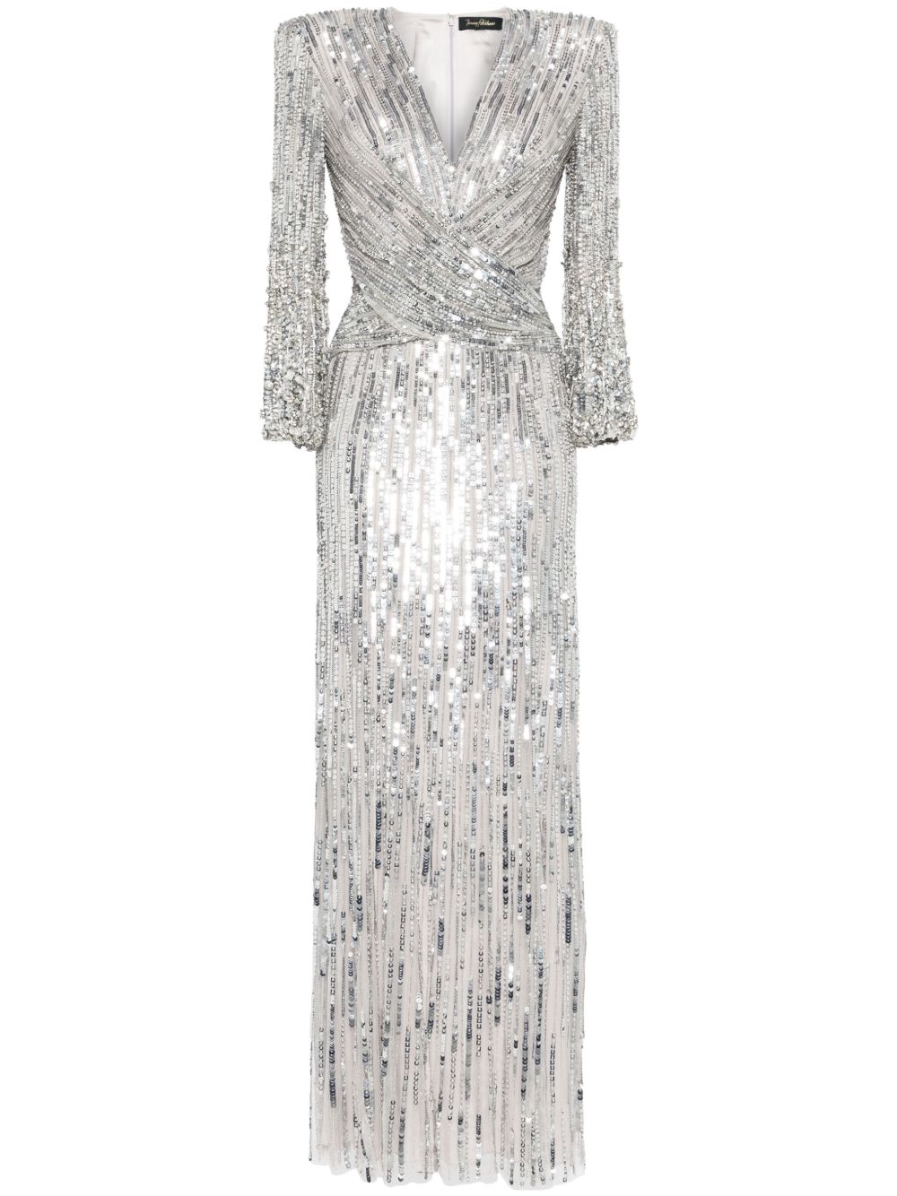 Jenny Packham Cosmos 亮片礼服 - 金属色