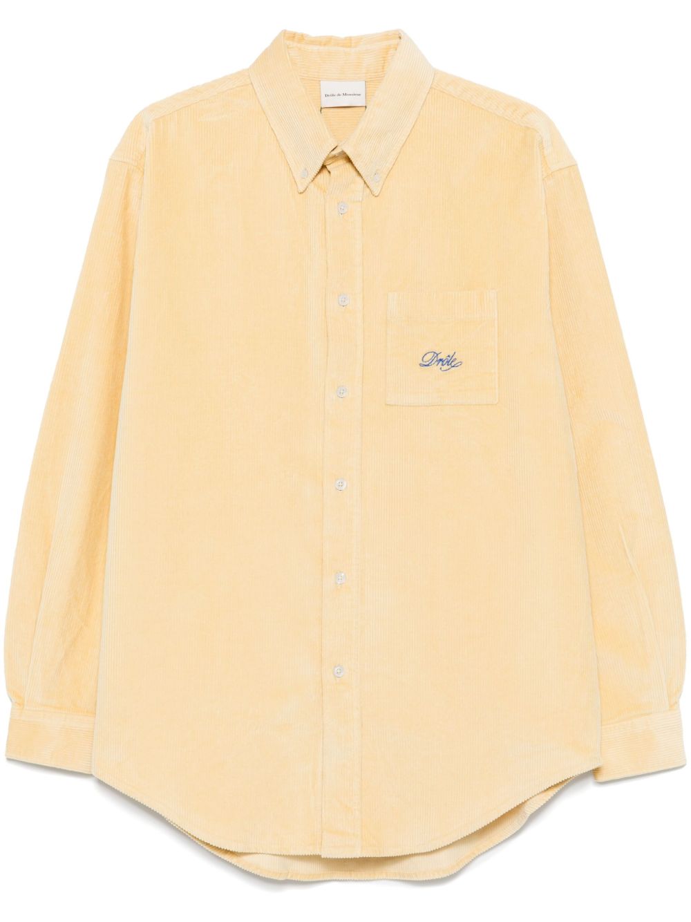 Drôle De Monsieur La Chemise Drôle Corduroy 衬衫 - 黄色