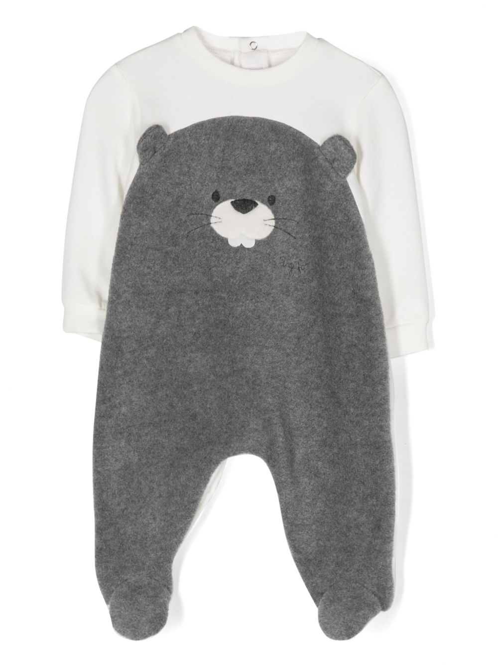 Il Gufo Teddy Bear 抓绒连体紧身衣 - 灰色