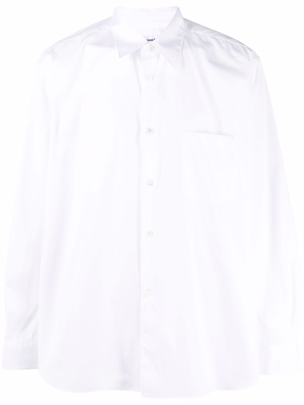 Comme Des Garçons Shirt 纯色排扣衬衫 - 白色