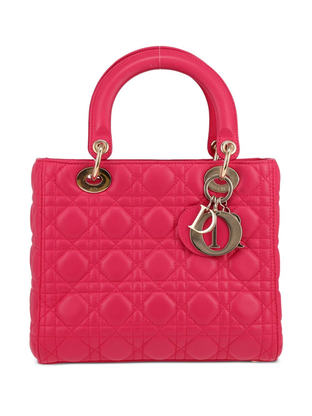 Christian Dior Pre-Owned Lady Dior 两用手提包（2010年代典藏款） - 粉色