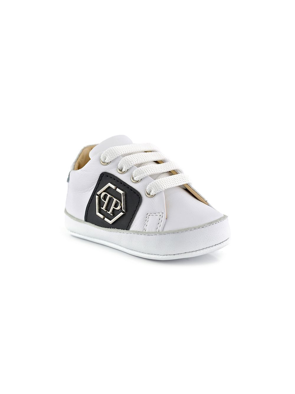 Philipp Plein Junior Hexagon 低帮板鞋 - 白色