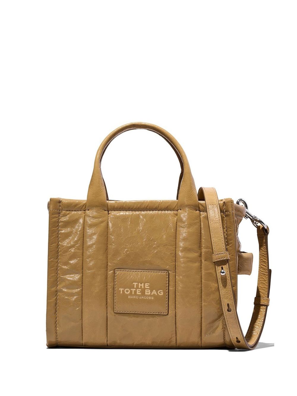 Marc Jacobs The Shiny Crinkle Tote 小号托特包 - 褐色
