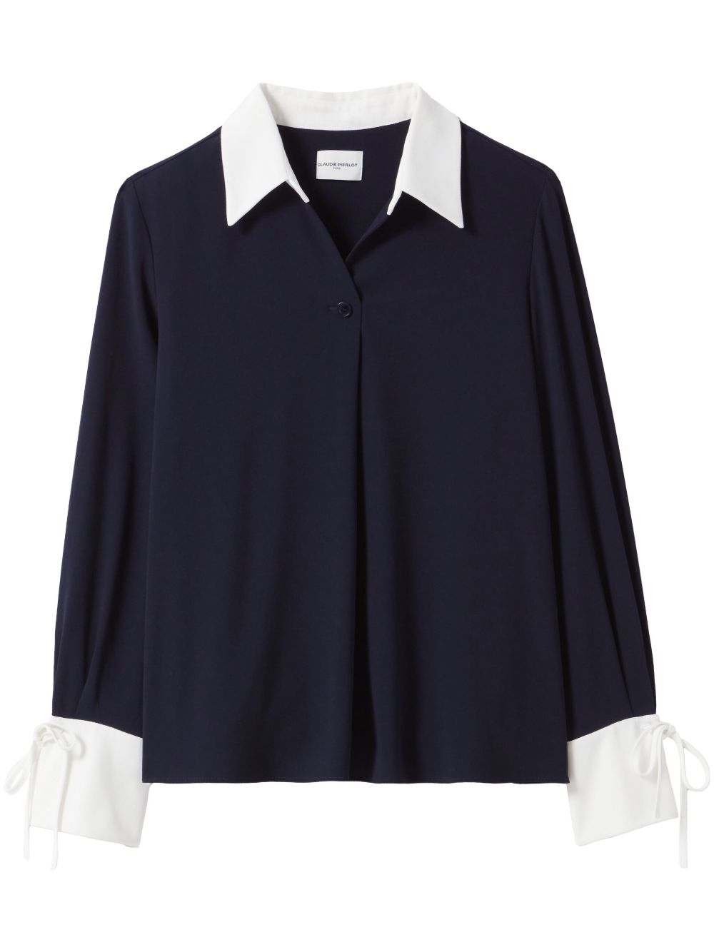 Claudie Pierlot 双色设计衬衫 - 蓝色
