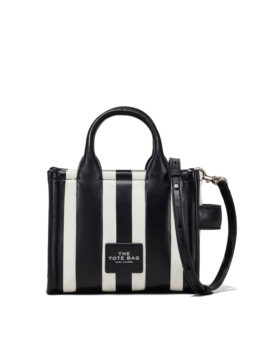 Marc Jacobs The Striped Tote 迷你托特包 - 黑色